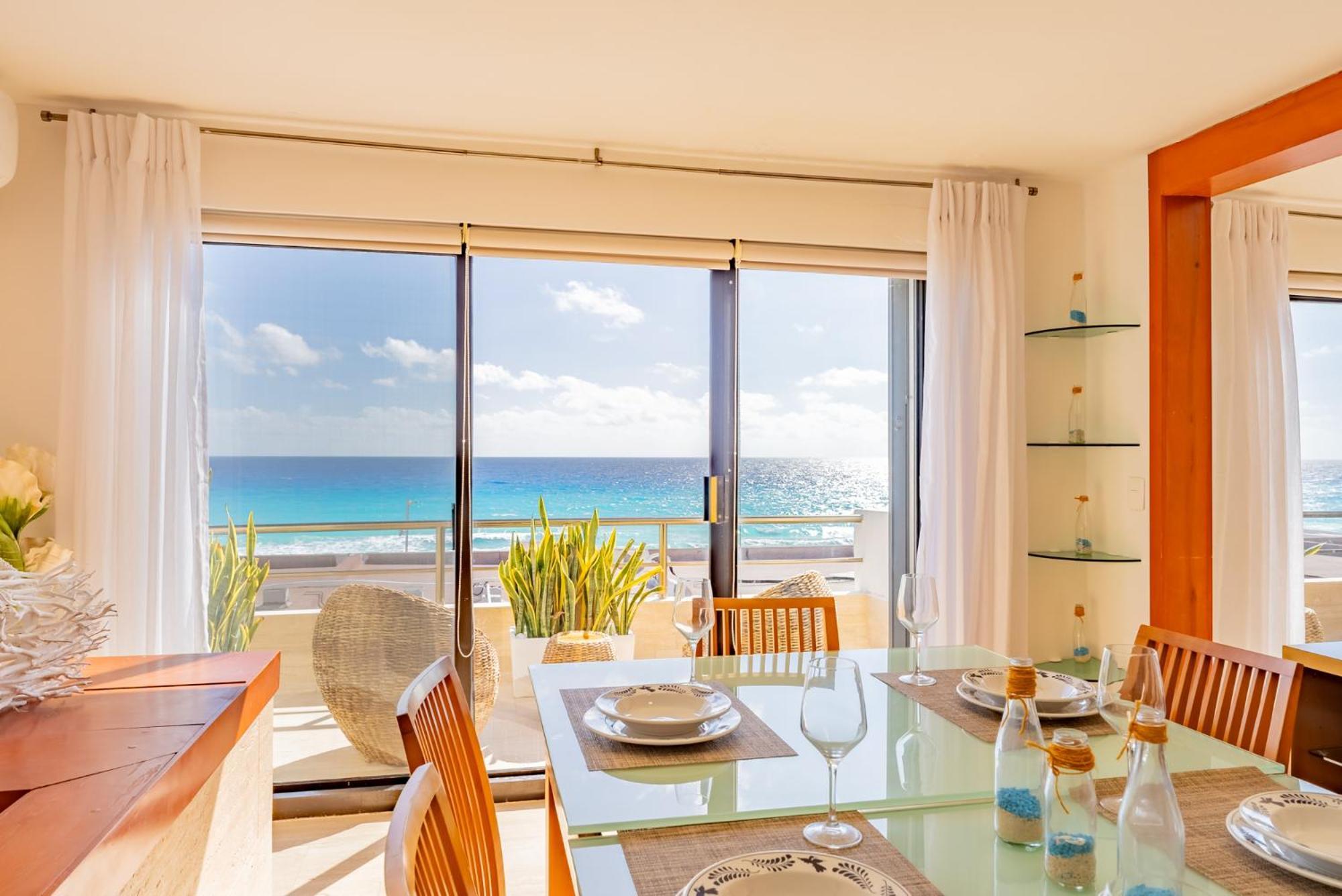 Amazing Caribbean Ocean View At Villas Marlin In קנקון מראה חיצוני תמונה
